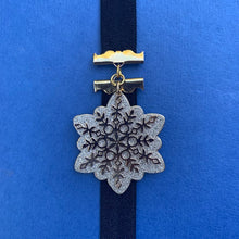 Load image into Gallery viewer, Sparkly Snowflake Bookmark