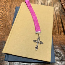 Load image into Gallery viewer, Rhinestone Cross Bookmark