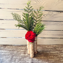 Load image into Gallery viewer, Small Birch Log Budvase