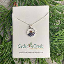 Load image into Gallery viewer, bronze sun necklace