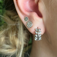 Load image into Gallery viewer, CZ Botanical Leaf Earrings