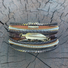 Load image into Gallery viewer, Feather Wrap Bracelet
