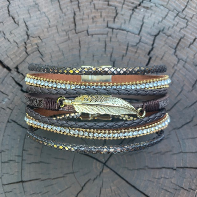 Feather Wrap Bracelet