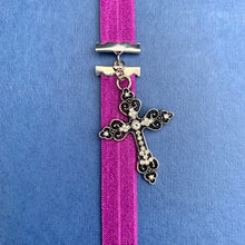 Load image into Gallery viewer, Rhinestone Cross Bookmark
