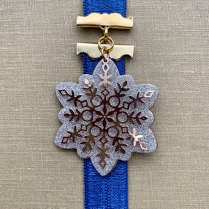 Sparkly Snowflake Bookmark