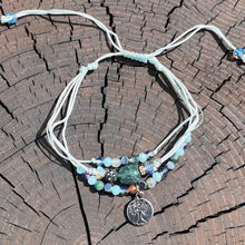 Load image into Gallery viewer, Silver Tree of Life Beaded Bracelet
